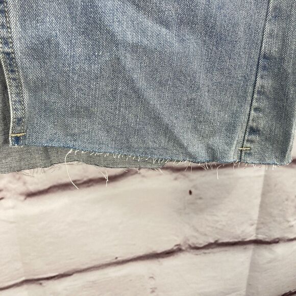 RSQ Womens Skirt Denim Maxi Front Slit High Waist Jean Y2K Retro Grunge Cargo - Picture 4 of 15